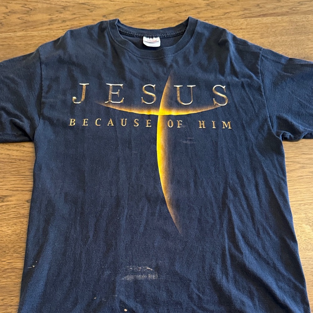Vintage Jesus Shirt- front and back